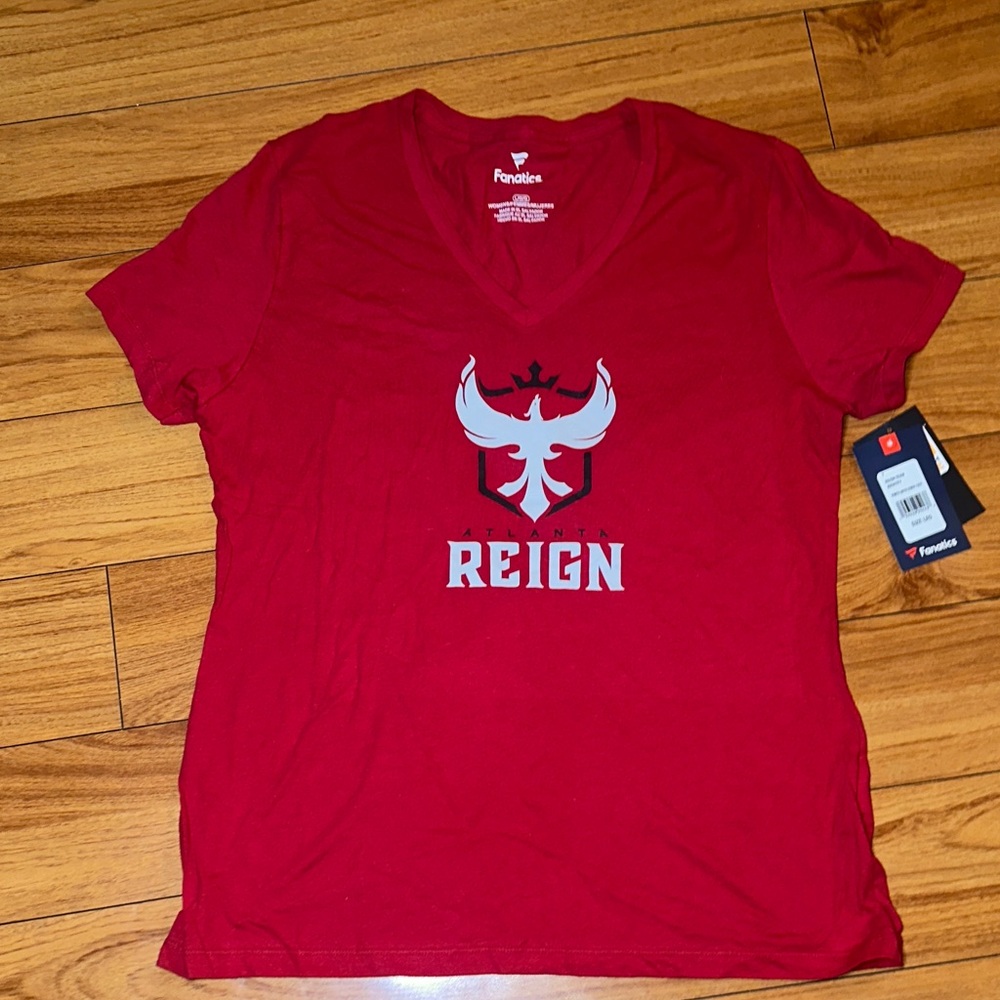 Fanatics Atlanta Reign Red V-Neck Tee